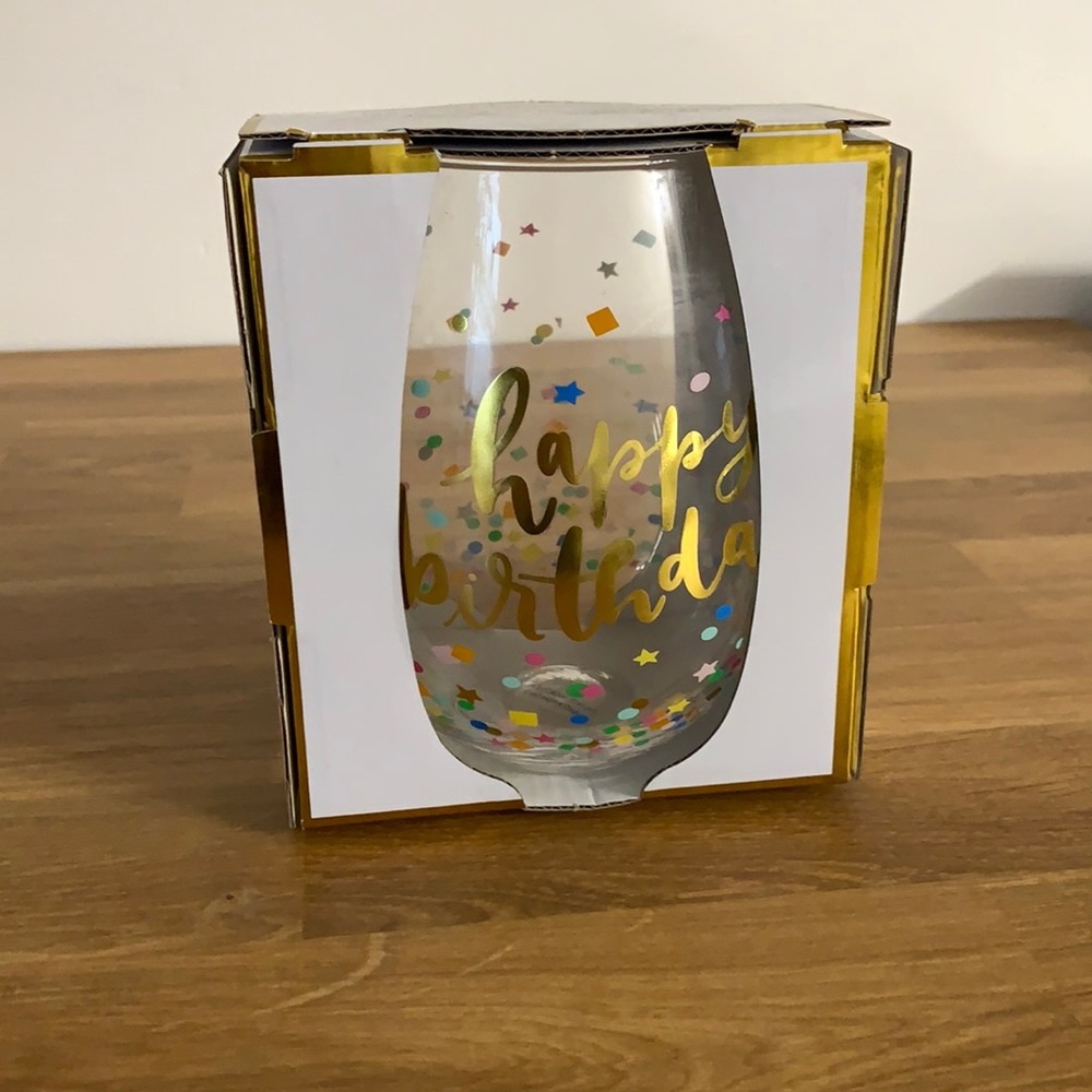 Birthday Wine Glass